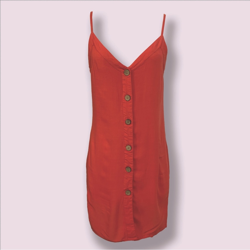 PRIMARK DRESS | CORAL SLEEVELESS DRESS | SIZE 6